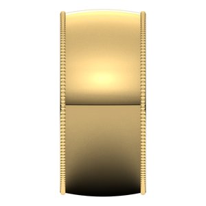 Milgrain Comfort-Fit Half Round Band
