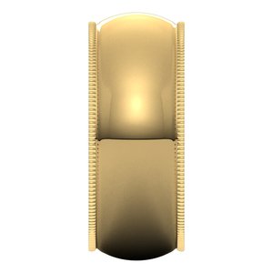 Lightweight Milgrain Comfort-Fit Half Round Band