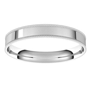 Milgrain Comfort-Fit Flat Band