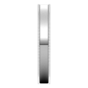Milgrain Comfort-Fit Flat Band