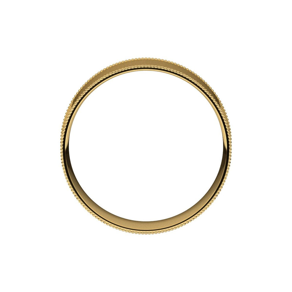 Milgrain Comfort-Fit Flat Band