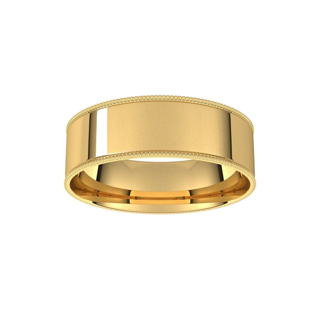 Milgrain Comfort-Fit Flat Band