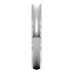 Lightweight Milgrain Comfort-Fit Half Round Band