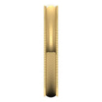 Lightweight Milgrain Comfort-Fit Half Round Band