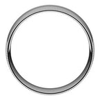 Lightweight Milgrain Comfort-Fit Half Round Band