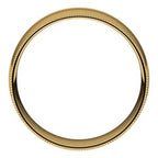 Lightweight Milgrain Comfort-Fit Half Round Band