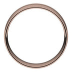 Lightweight Milgrain Comfort-Fit Half Round Band