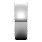 Lightweight Milgrain Comfort-Fit Half Round Band