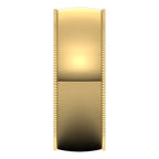 Lightweight Milgrain Comfort-Fit Half Round Band