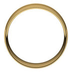 Lightweight Milgrain Comfort-Fit Half Round Band