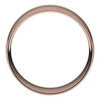 Lightweight Milgrain Comfort-Fit Half Round Band