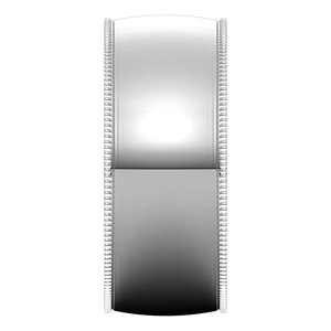 Lightweight Milgrain Comfort-Fit Half Round Band
