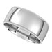 Lightweight Milgrain Comfort-Fit Half Round Band