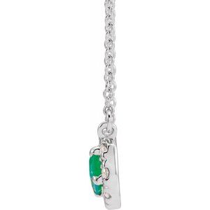 French-Set Halo-Style Necklace or Center