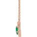 French-Set Halo-Style Necklace or Center