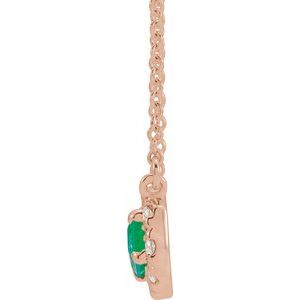 French-Set Halo-Style Necklace or Center