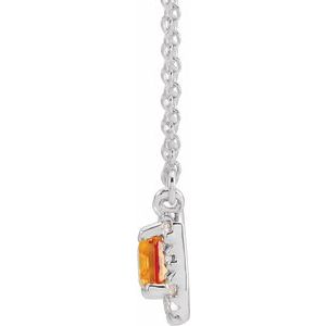French-Set Halo-Style Necklace or Center
