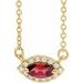 French-Set Halo-Style Necklace or Center