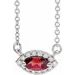 French-Set Halo-Style Necklace or Center