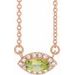 French-Set Halo-Style Necklace or Center