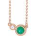 Accented Bezel-Set Necklace or Center