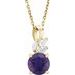 Accented Floral Necklace or Pendant