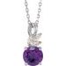 Accented Floral Necklace or Pendant