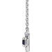 French-Set Halo-Style Necklace or Center