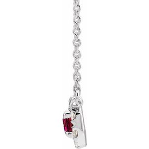 French-Set Halo-Style Necklace or Center