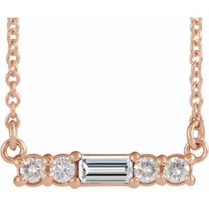 Accented Bar Necklace or Center
