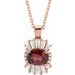 Halo-Style Necklace or Pendant
