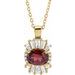 Halo-Style Necklace or Pendant