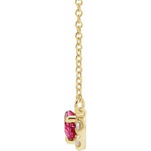 French-Set Halo-Style Necklace or Center