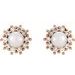 Halo-Style Pearl Earrings