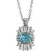 Halo-Style Necklace or Pendant
