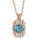 Halo-Style Necklace or Pendant