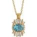 Halo-Style Necklace or Pendant