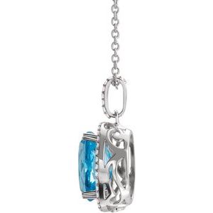 Halo-Style Necklace or Pendant