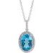 Halo-Style Necklace or Pendant