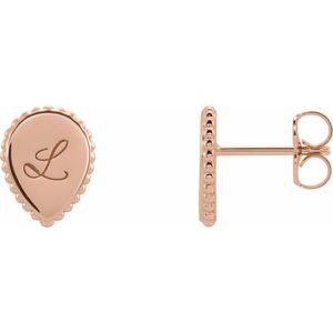 Engravable Beaded Earrings