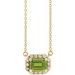 French-Set Halo-Style Necklace or Center