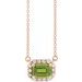French-Set Halo-Style Necklace or Center