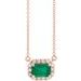 French-Set Halo-Style Necklace or Center