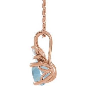 Accented Floral Necklace or Pendant