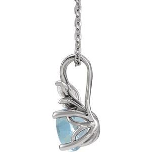 Accented Floral Necklace or Pendant