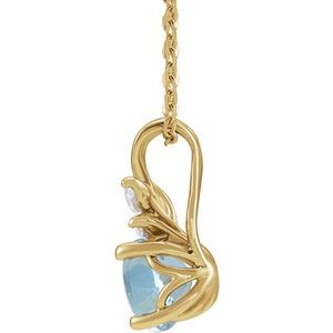 Accented Floral Necklace or Pendant