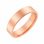 Men's Flat Comfort Fit Band - 18K Rose Gold, 5.09 image