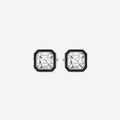 Black Enamel Asscher Cufflinks image