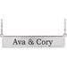 Be Posh® Engravable Bar Necklace