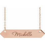 Engravable Geometric Necklace